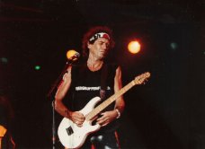 Roma - Stadio Flaminio. Keith Richard durante il Concerto del 1990 (foto S.Libertino)