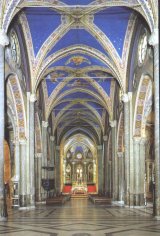 Roma. Basilica di Santa Maria sopra Minerva, dove si conservano le spoglie di Frate Teofilo, accanto a quelle di Santa Caterina e del Beato Angelico.