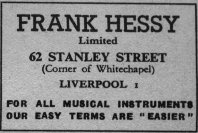 Advertisement from the 'Mersey Beat' Paper