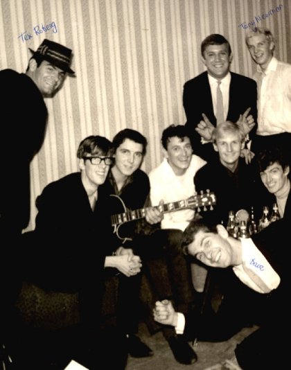 Gene Vincent , Chris and Friends at Star Club - 1962 (From Chris Huston Collection)