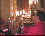 Il sindaco Cortese offre il cero alla Madonna di Romania