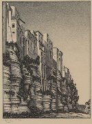 C. M. Escher, Tropea, litografia, 1931