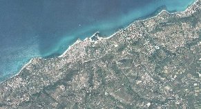 Immagine aerea del territorio di Tropea