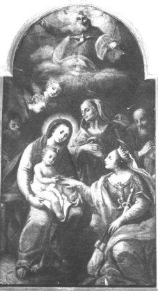 Tropea. Chiesa di S. Caterina. G. Grimaldi: Matrimonio mistico di S. Caterina d'Alessandria.